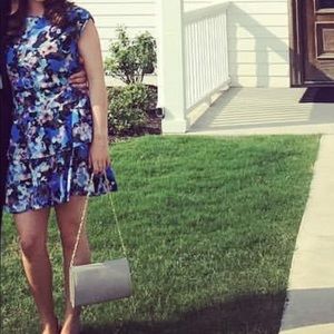 CeCe Bright Ruffle Cocktail Dress